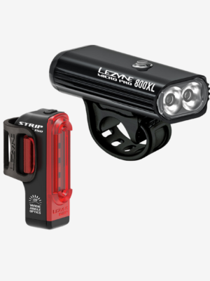 LEZYNE MICRO PRO 800XL & STRIP DRIVE PAIR BIKE LIGHTS